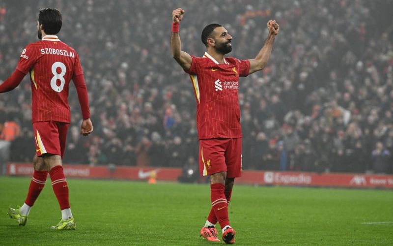 Mohamed Salah tiep tuc nang cao thanh tich ghi ban tai Premier League. Anh: Liverpool 