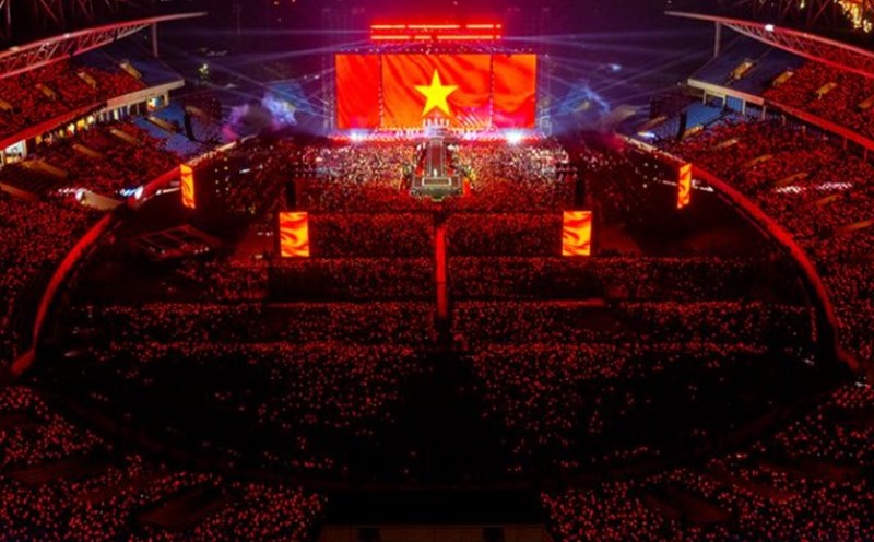 Concert "Anh trai say hi" at My Dinh National Stadium. Photo: Producer