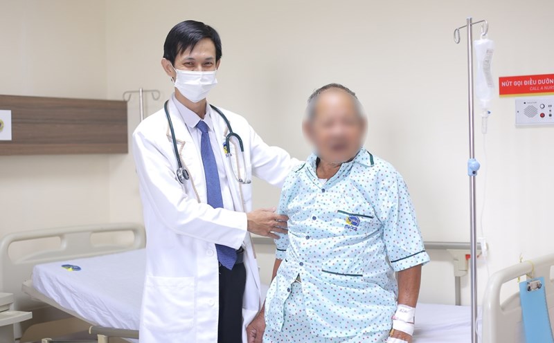 The patient had a stroke.