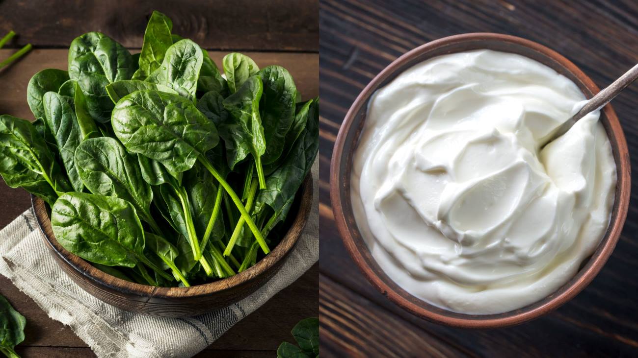 Spinach and Greek yogurt are anti-inflammatory foods. Graphics: Thanh Thanh