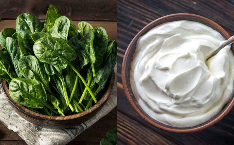Spinach and Greek yogurt are anti-inflammatory foods. Graphics: Thanh Thanh