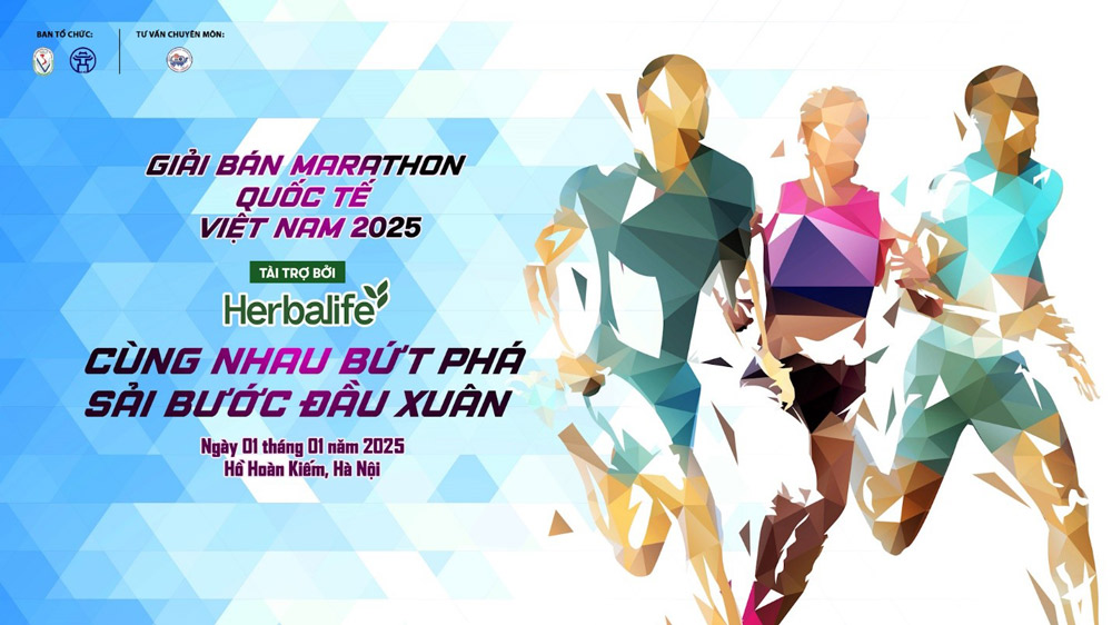 Ngay dau tien cua nam moi se mo ra bang mot hanh trinh day thu thach va cam hung – Giai Ban Marathon Quoc Te Viet Nam 2025 tai tro boi Herbalife.