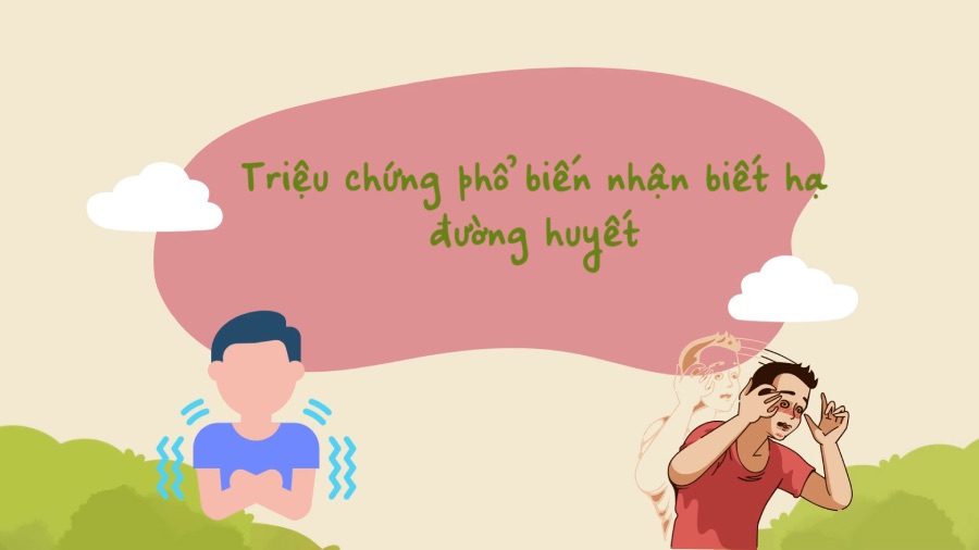 Common symptoms of hypoglycemia. Graphics: Phuong Anh