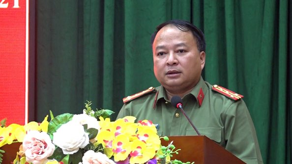 Mr. Phan Huy Ngoc - Director of Ha Giang Provincial Police was elected to hold the position of Deputy Secretary of the Provincial Party Committee. Photo: Quang Thinh.
