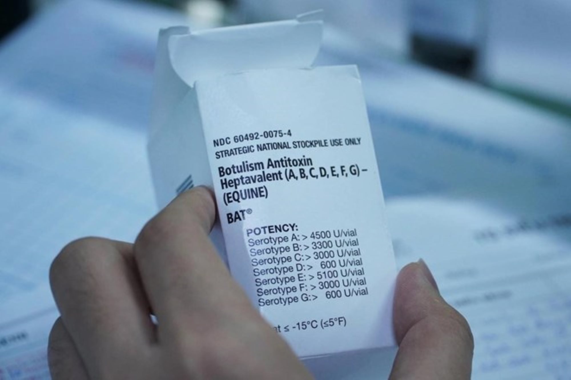 Rare drug used to antidote botulinum. Photo: Children's Hospital 2