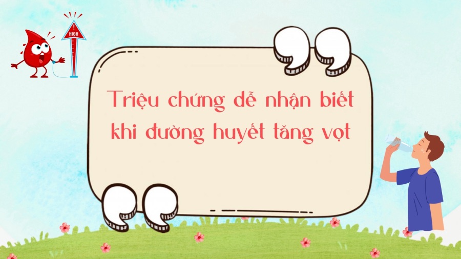 Easily recognizable symptoms when blood sugar spikes. Graphics: Phuong Anh