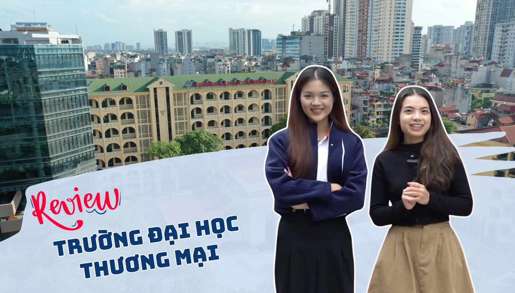 A day of experiencing being a real student of the University of Commerce. Photo: Thanh Binh.