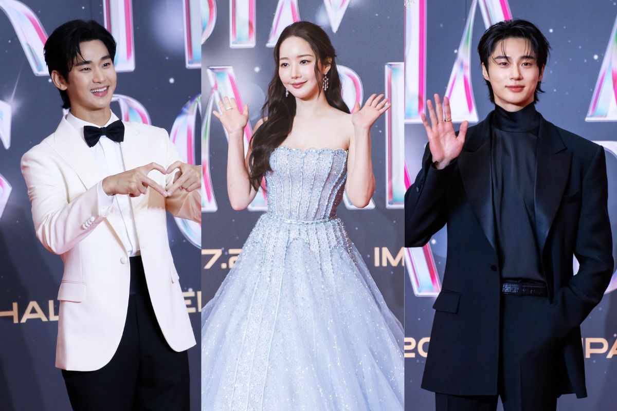 Kim Soo Hyun, Park Min Young, Byeon Woo Seok tren tham do AAA 2024. Anh: Naver