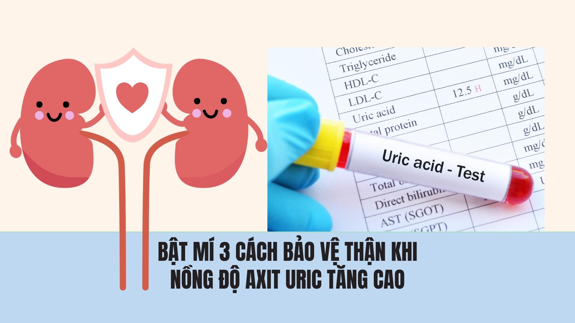 Revealing 3 ways to protect the kidneys when uric acid levels increase