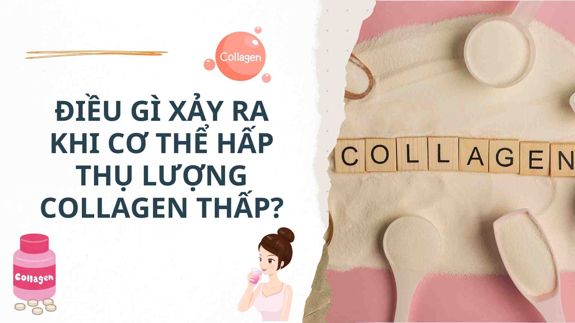 What happens when the body absorbs low levels of collagen? Graphics: Cao Thom