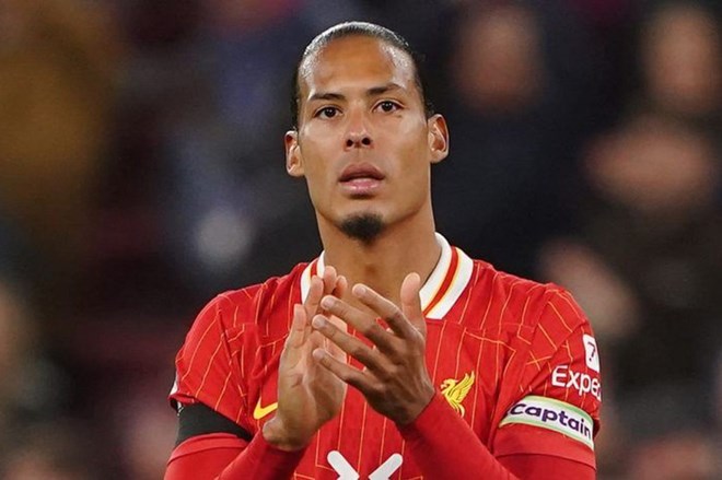 Phong cach choi cua Virgil van Dijk da duoc nang cap duoi thoi Arne Slot. Anh: AFP 