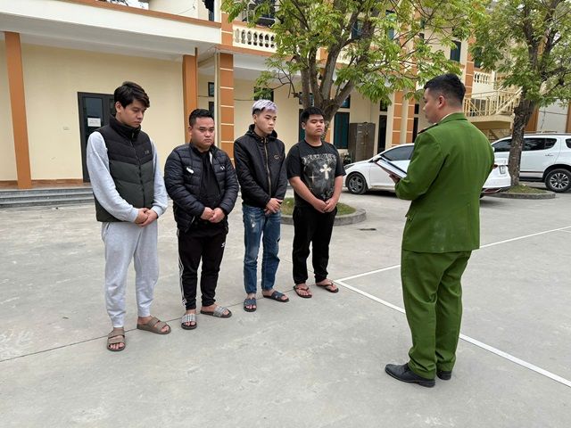 Các đối tượng liên quan đến vụ mua bán chất ma túy trái phép. Ảnh: Cổng TTĐT Công an tỉnh Hải Dương