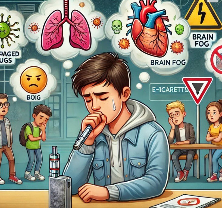 Schools and families need to work together to solve the problem of school smoking. Graphics: Huong Giang