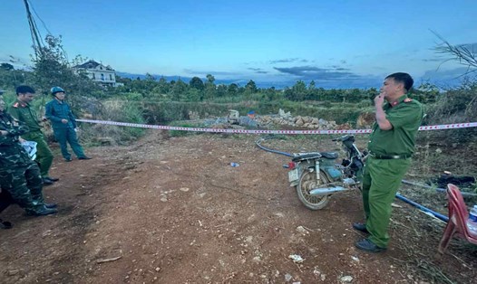 Địa điểm phát ra tiếng nổ khiến người đàn ông bị thương nặng. Ảnh: Lam Hồng