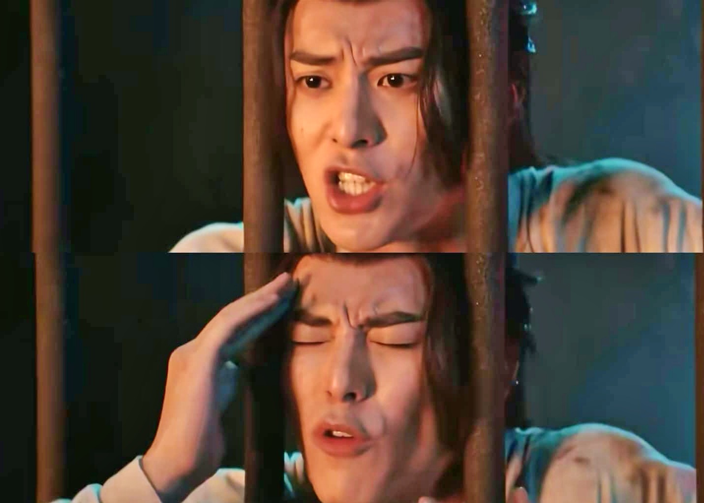 Wang Hedi's exaggerated expression in the film. Photo: Producer