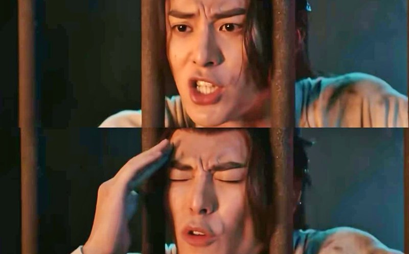 Wang Hedi's exaggerated expression in the film. Photo: Producer