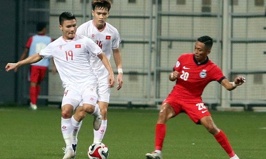 Tuyển Việt Nam tiếp đón Singapore ở bán kết lượt về ASEAN Cup 2024. Ảnh: An Nguyên