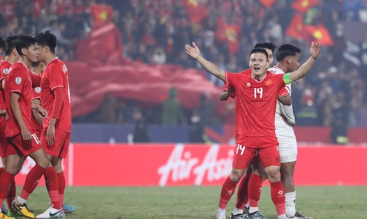 Đội tuyển Việt Nam hướng đến tấm vé vào chung kết. Ảnh: VFF