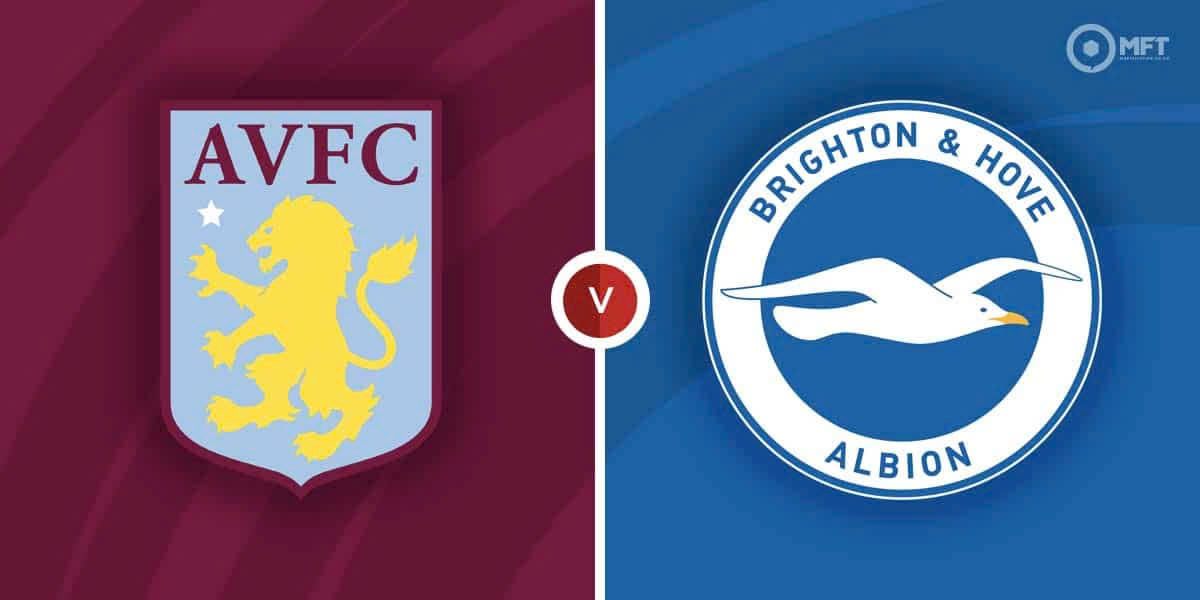 Aston Villa face Brighton in the Premier League. Photo: MFT