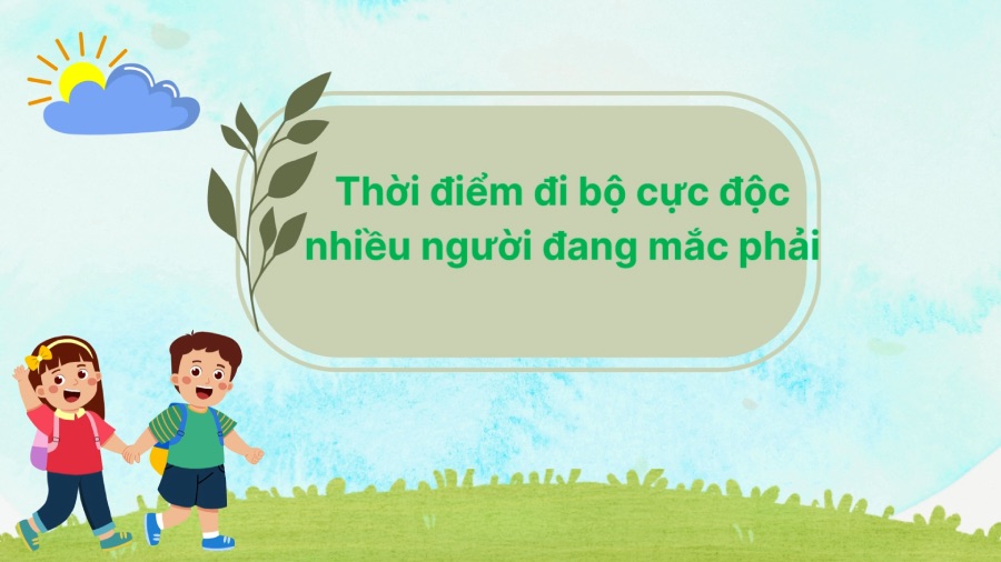 The extremely toxic time to walk that many people are making. Graphics: Phuong Anh