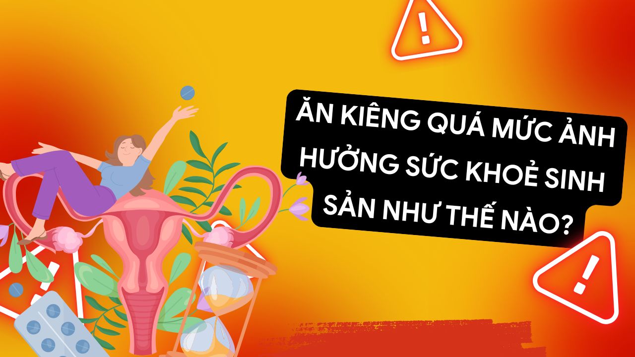 Strict dieting will cause calorie deficiency, affecting reproductive function. Photo collage: HUONG SON