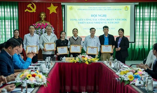Năm 2024, Công đoàn cơ sở Sở Văn hóa, Thể thao và Du lịch tỉnh Đắk Lắk triển khai nhiều hoạt động chăm lo cho đoàn viên, người lao động. Ảnh: Anh Đức