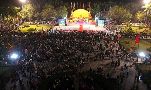 Lễ hội đền Trạng Trình năm 2024 tại Hải Phòng thu hút hơn 50.000 lượt khách. Ảnh: Ban Quản lý di tích