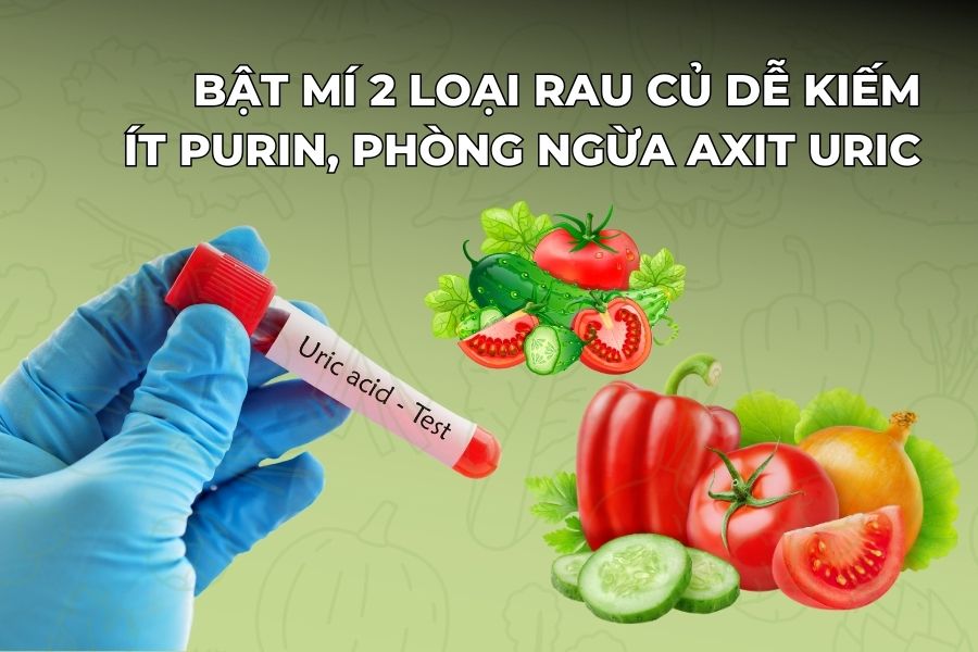 Revealing 2 types of easy-to-find vegetables that are low in purines and prevent uric acid