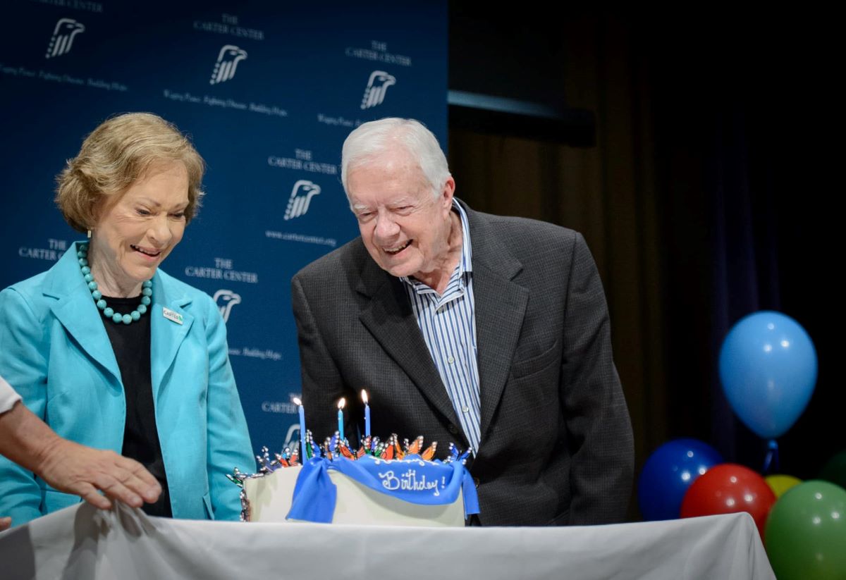 Cựu Tổng thống Mỹ Jimmy Carter kỷ niệm sinh nhật lần thứ 98. Ảnh: Facebook Tổng thống Jimmy Carter