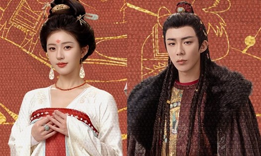 Triệu Lộ Tư và Lưu Vũ Ninh trong "Rèm ngọc châu sa". Ảnh: Weibo