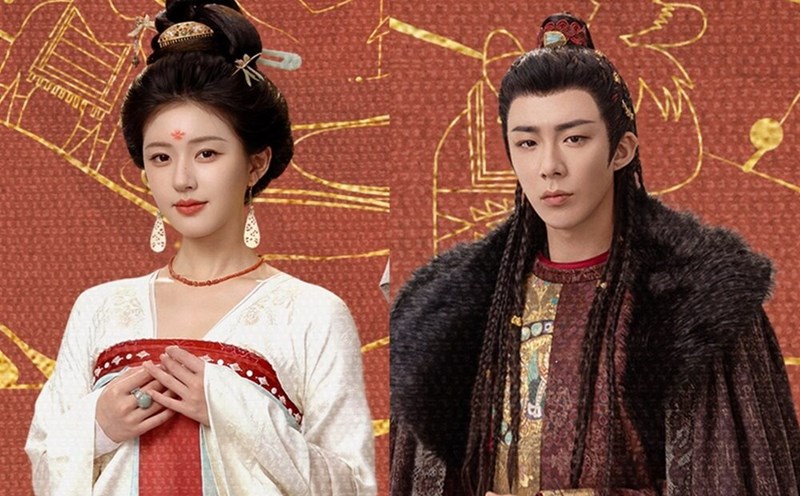 Zhao Lusi and Liu Yuning in "The Pearl Curtain". Photo: Weibo