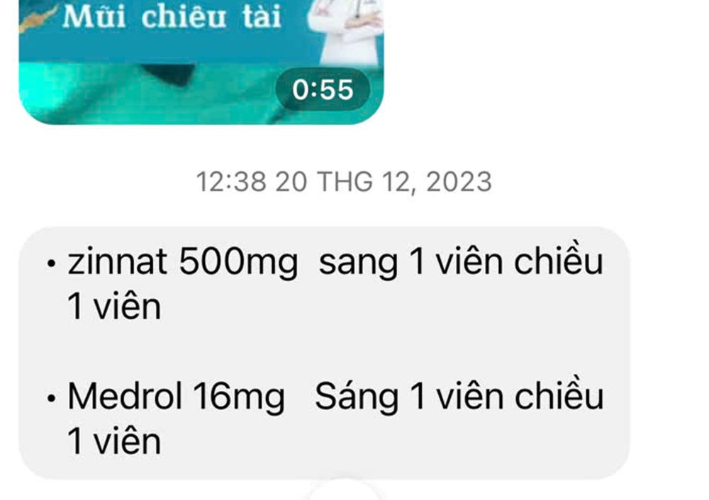 Mot trong nhung loai thuoc ba Phuong cho chi L uong co Madron 16 mg, ngay uong 2 lan. Anh: Nhan vat cung cap