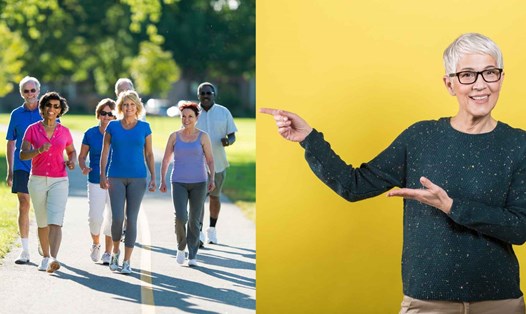 Người trên 70 tuổi nên duy trì lối sống lành mạnh để tốt cho xương, kéo dài tuổi thọ. Đồ họa: Hạ Mây