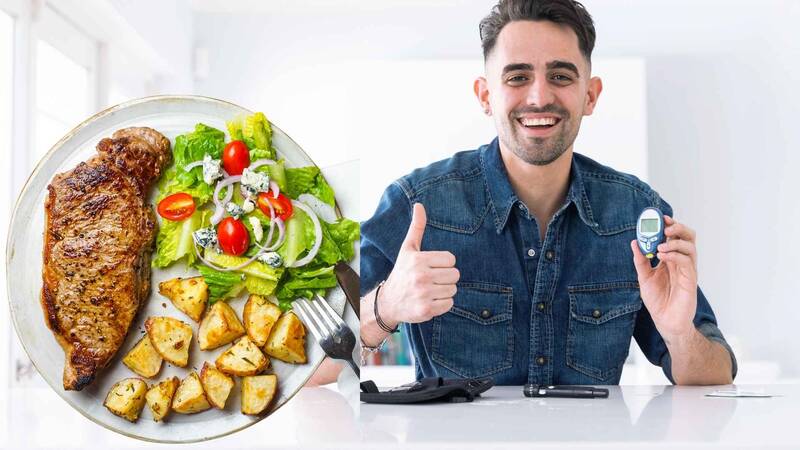 People with high blood sugar should eat dinner properly. Graphics: Ha May