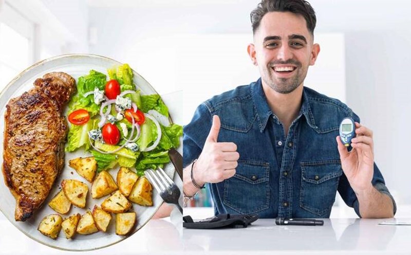 People with high blood sugar should eat dinner properly. Graphics: Ha May