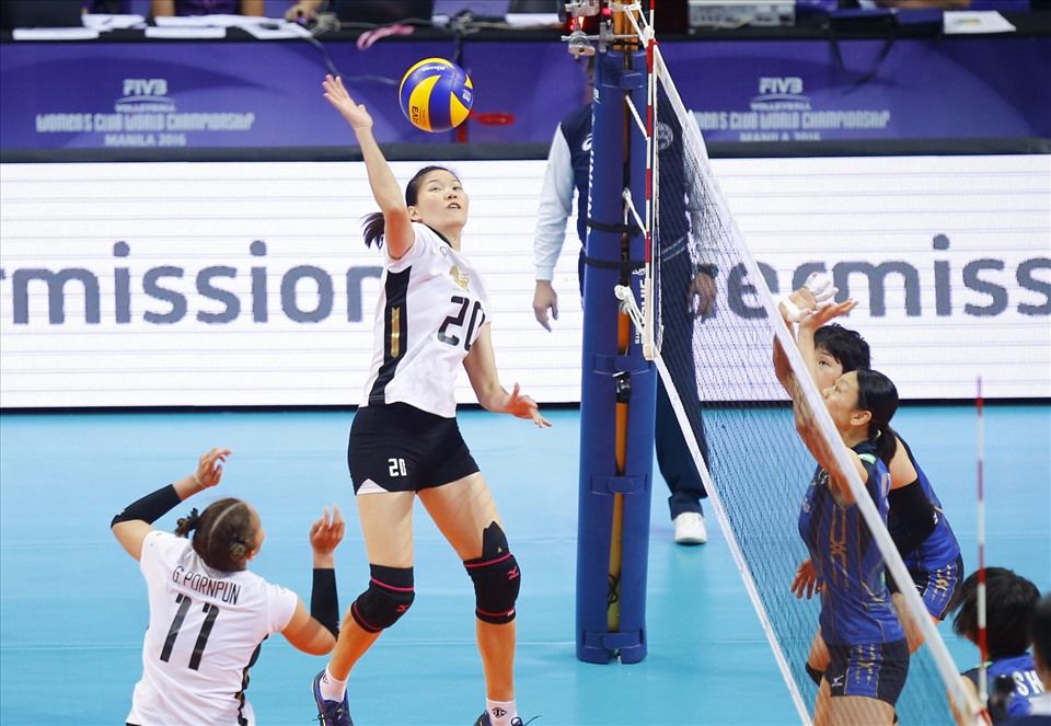 Blocker Nguyen Thi Ngoc Hoa once played successfully in Thailand. Photo: FIVB