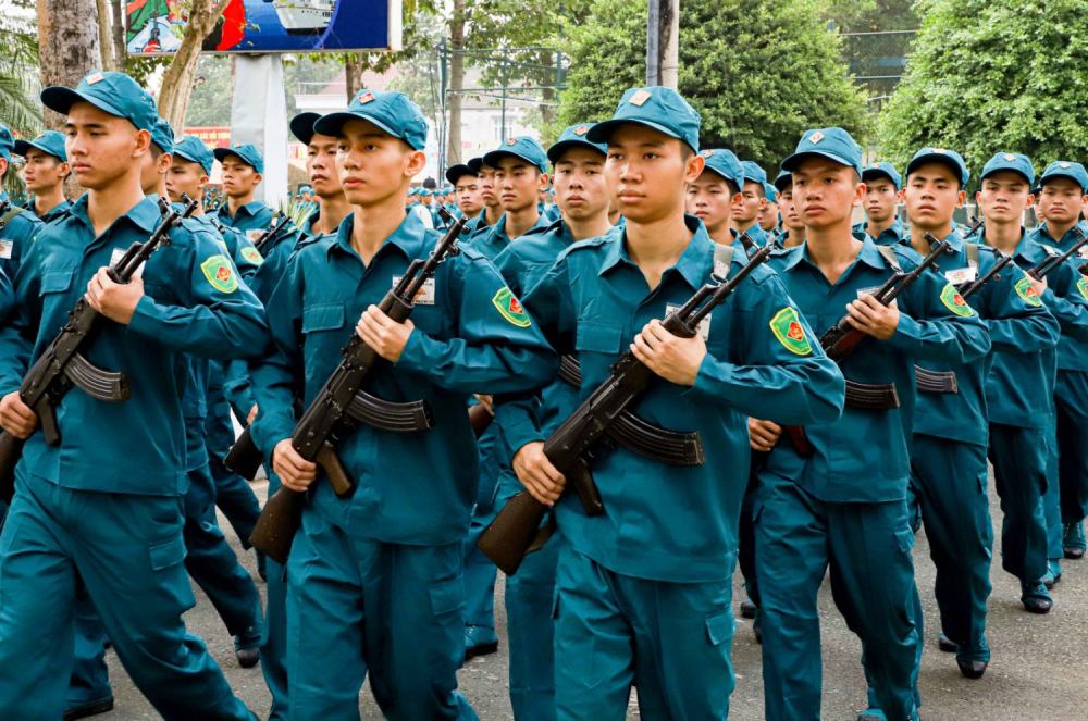 The Vietnam Militia and Self-Defense Force is one of four groups proposed to be awarded the Ho Chi Minh Order. Photo: VGP