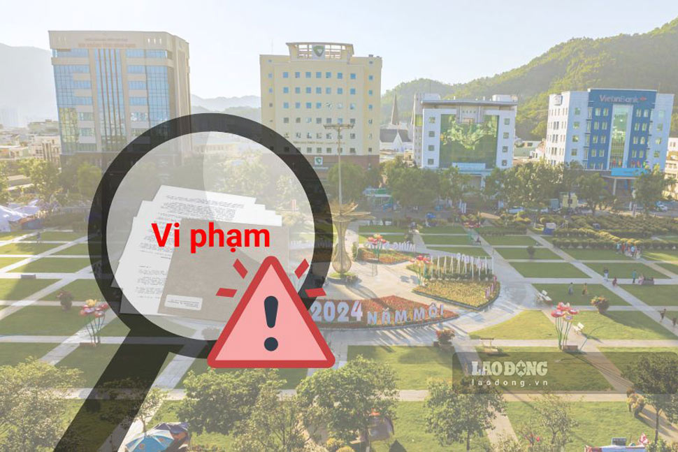 Binh Dinh Provincial Inspectorate recommended reviewing the responsibilities of 14 groups and 51 individuals related to violations after the inspection. Graphics: Hoai Luan