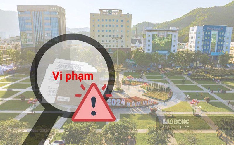 Binh Dinh Provincial Inspectorate recommended reviewing the responsibilities of 14 groups and 51 individuals related to violations after the inspection. Graphics: Hoai Luan
