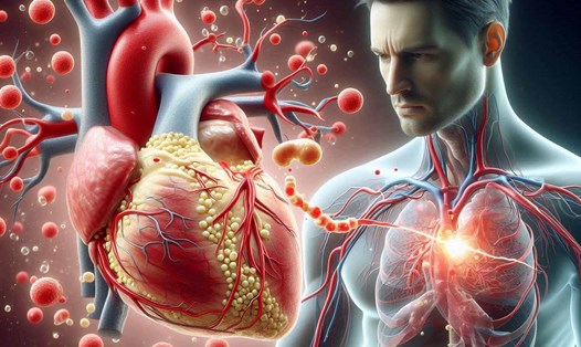Cholesterol xấu làm ảnh hưởng đến nhiều chức năng quan trọng của cơ thể. Ảnh - AI: Ngọc Thùy
