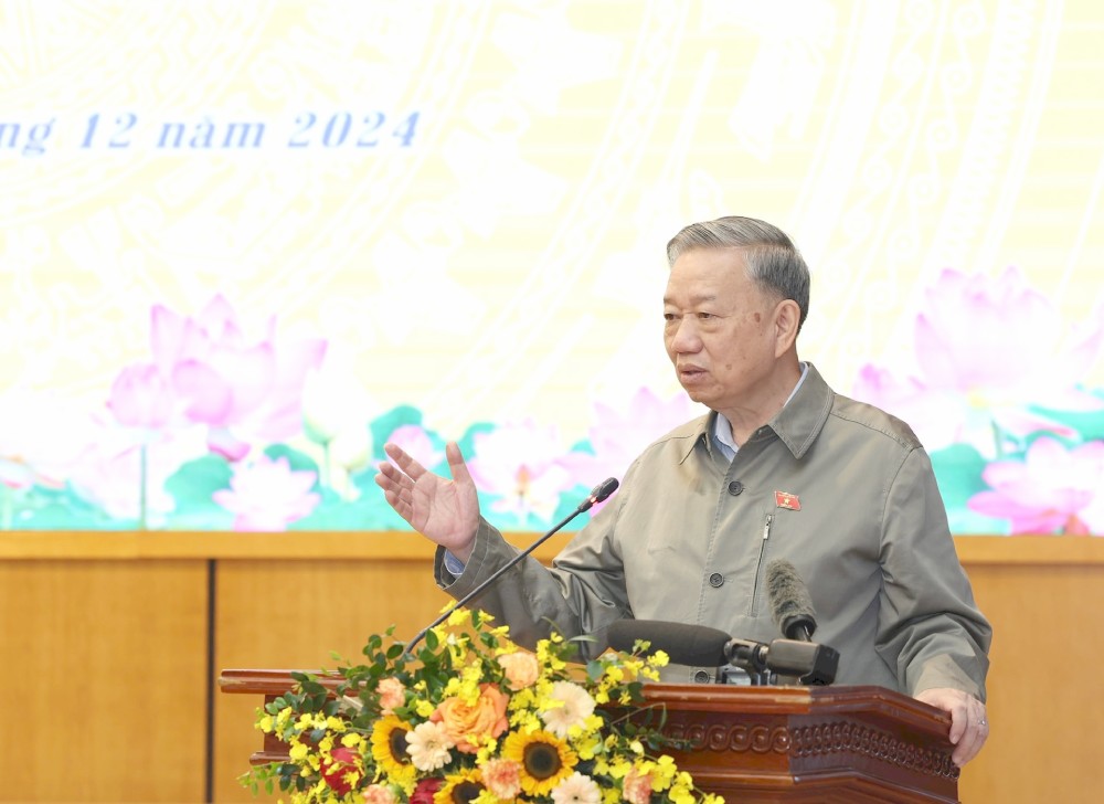 General Secretary To Lam said that for the first time, the Politburo has disciplined a key official with a warning. Photo: Viet Thanh