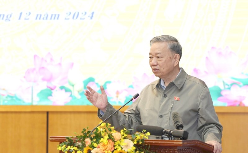 General Secretary To Lam said that for the first time, the Politburo has disciplined a key official with a warning. Photo: Viet Thanh