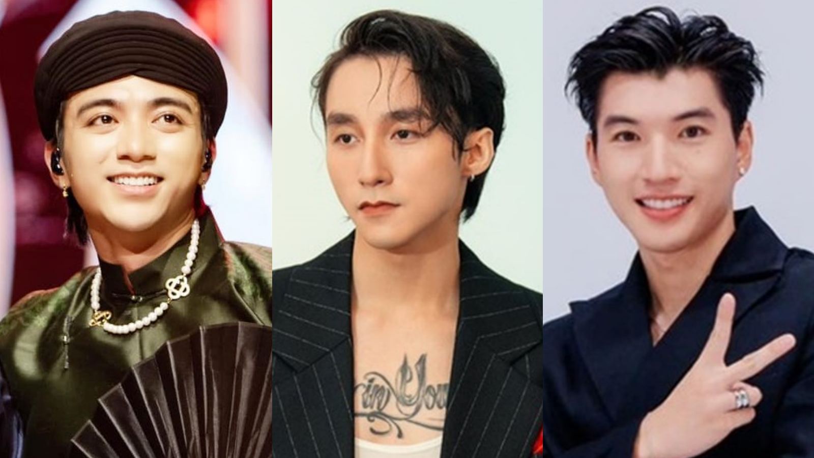 Soobin, Son Tung and HIEUTHUHAI. Photo: Producer