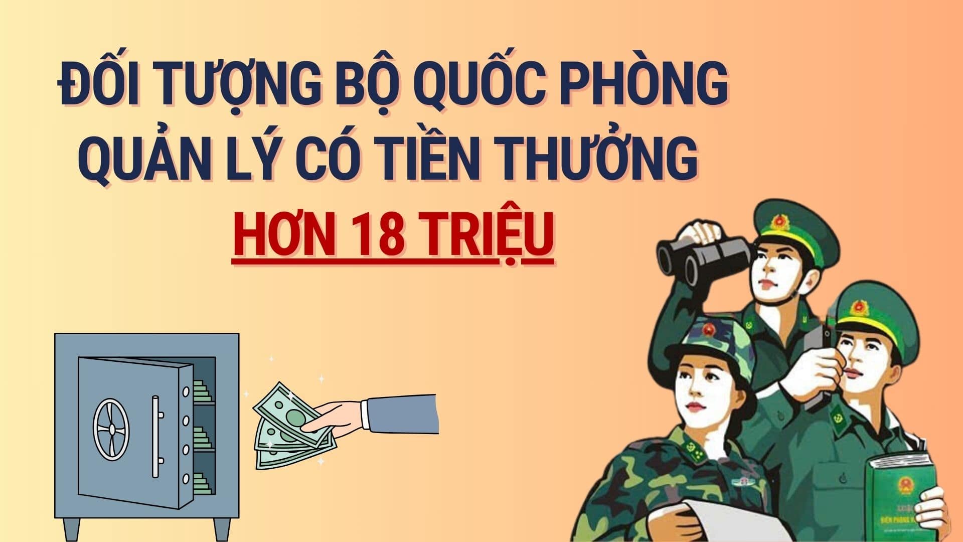 Bonus of more than 18 million according to basic salary for military officers. Graphics: Hoang Le