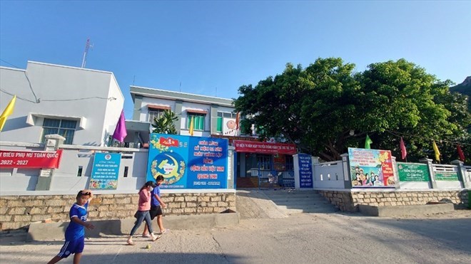 Daily life of people on Binh Ba Island Photo: Huu Long