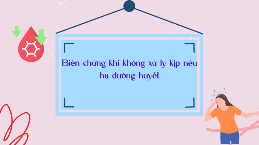 Complications when hypoglycemia is not treated promptly. Graphics: Phuong Anh