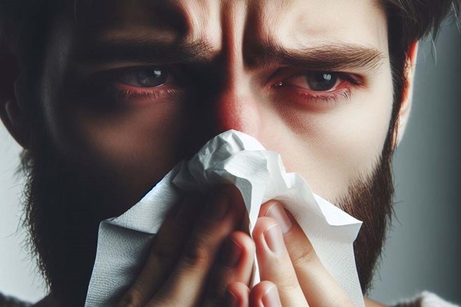 Blowing your nose too often can cause a number of health problems. Photo - AI: Thien Nhan