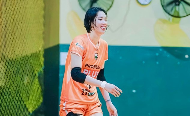 Striker Tran Thi Thanh Thuy is expected to receive an attractive salary when going abroad to Indonesia. Photo: Petrovoli_