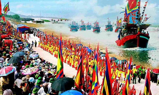 Lễ hội mùa Xuân Côn Sơn - Kiếp Bạc 2025 tổ chức gắn với kỷ niệm 60 năm Bác Hồ về thăm Côn Sơn. Ảnh: Cổng TTĐT tỉnh Hải Dương