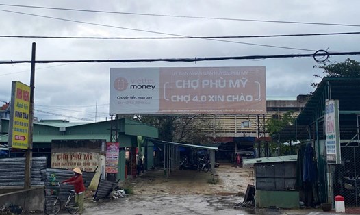 Chợ Phù Mỹ (thị trấn Phù Mỹ, huyện Phù Mỹ, tỉnh Bình Định). Ảnh: Hồ Huynh